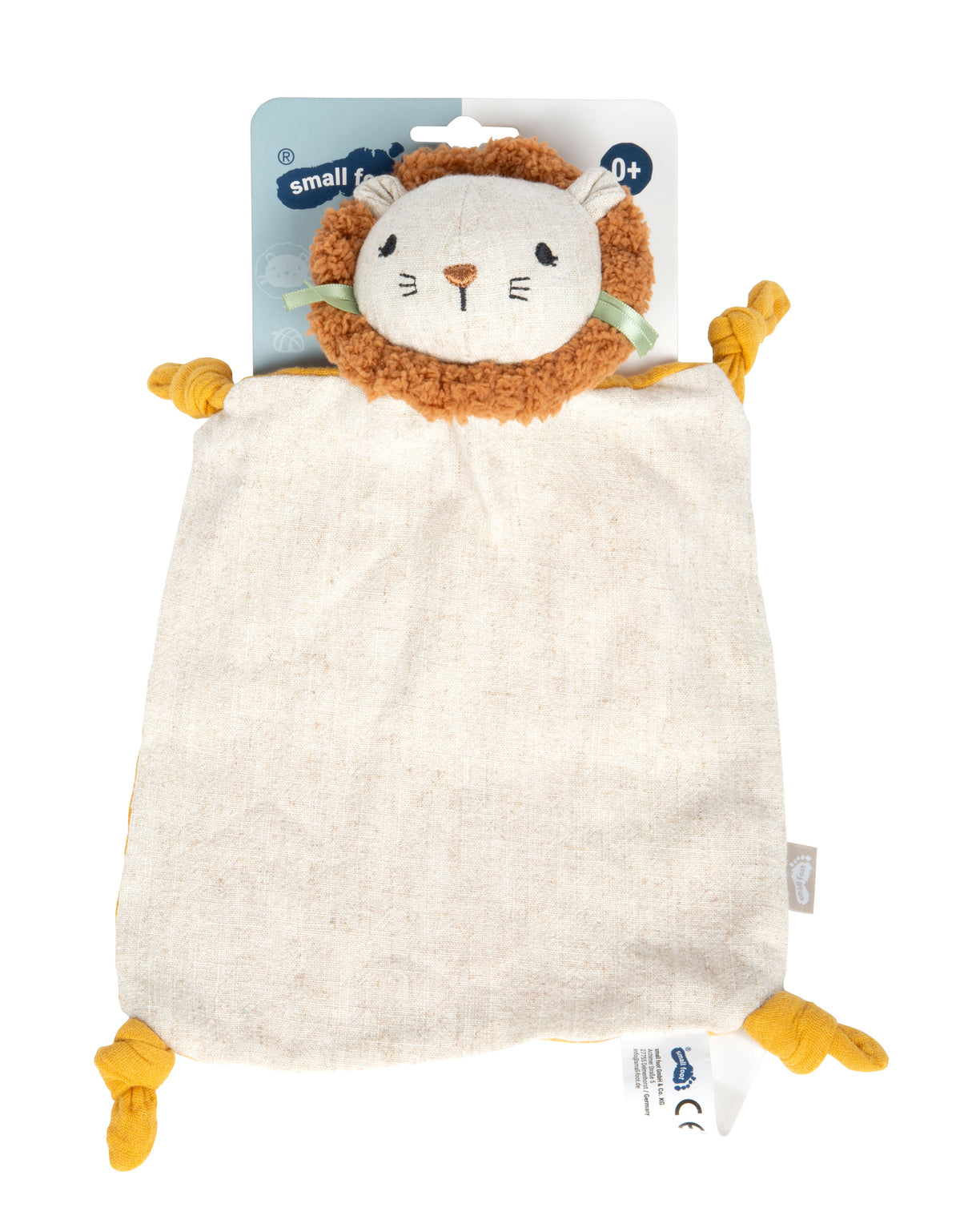 Păturică Doudou Little Lion – Consolator Moale pentru Bebeluși din Muslin, 28 x 18 cm, Jucărie Senzorială cu Pui de Leu pentru Somn și Liniște