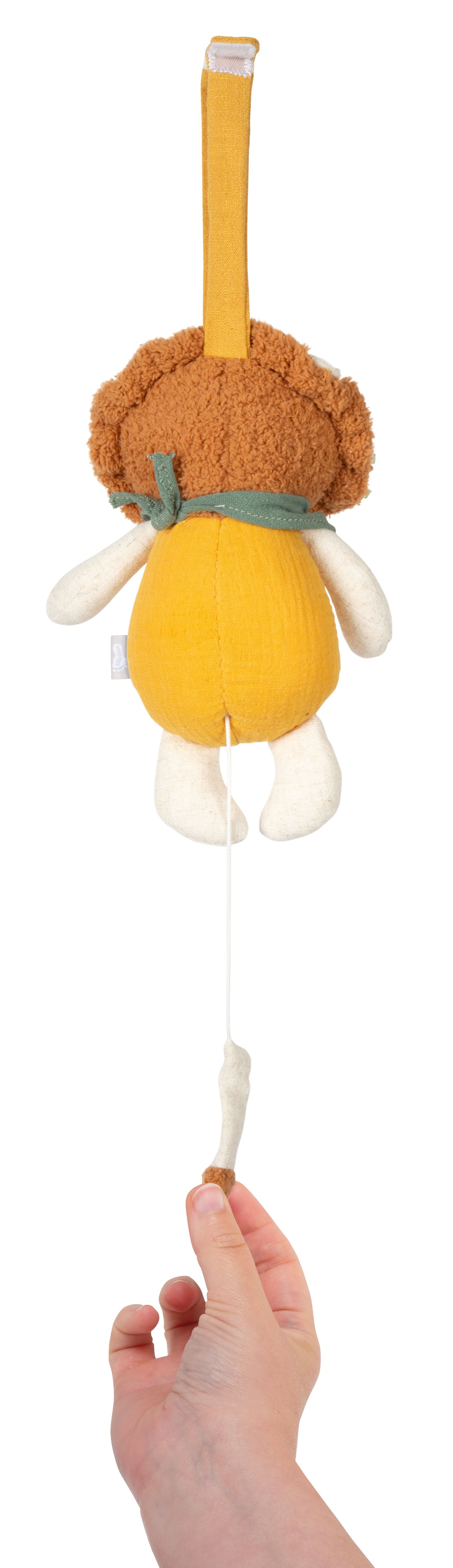 Cutiuță Muzicală pentru Bebeluși Little Lion – Jucărie din Textil Moale cu Melodie Calmantă și Buclă pentru Agățare, Ideală pentru Somn