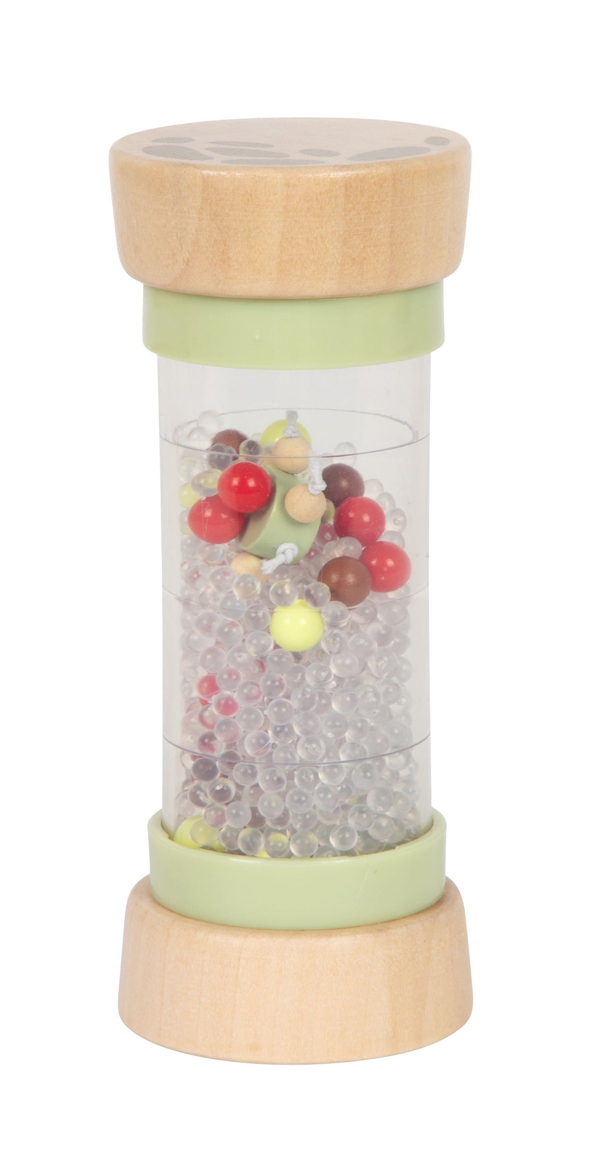 Tub senzorial transparent cu elemente colorate