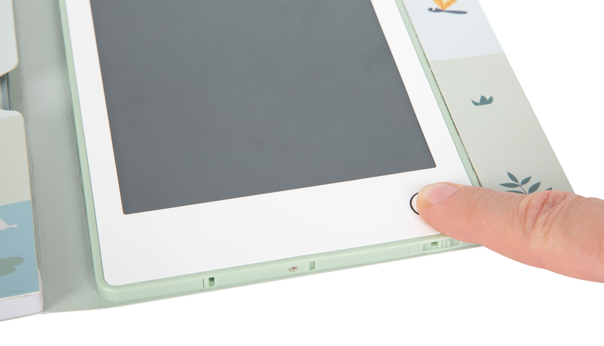 Apăsarea butonului de ștergere al tabletei LCD Safari