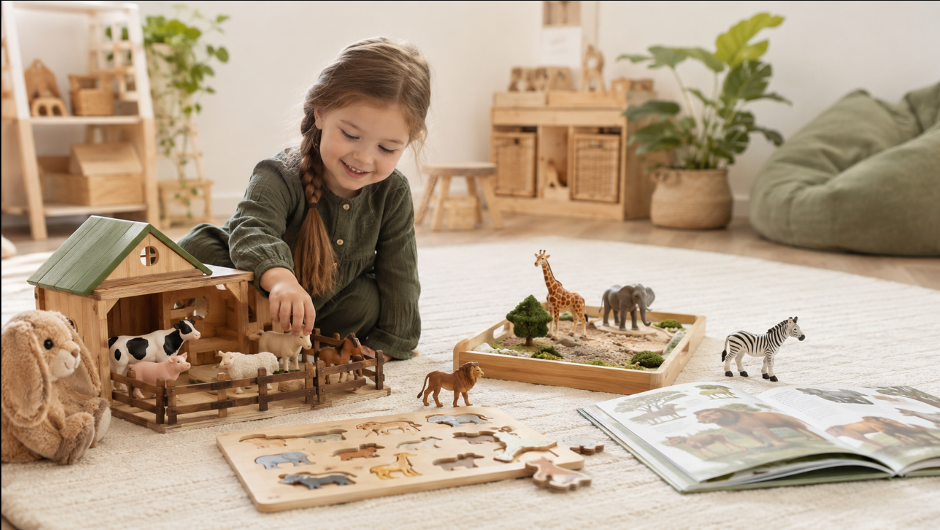 Ce jucării aleg pentru un copil care iubește animalele? Idei educative și creative