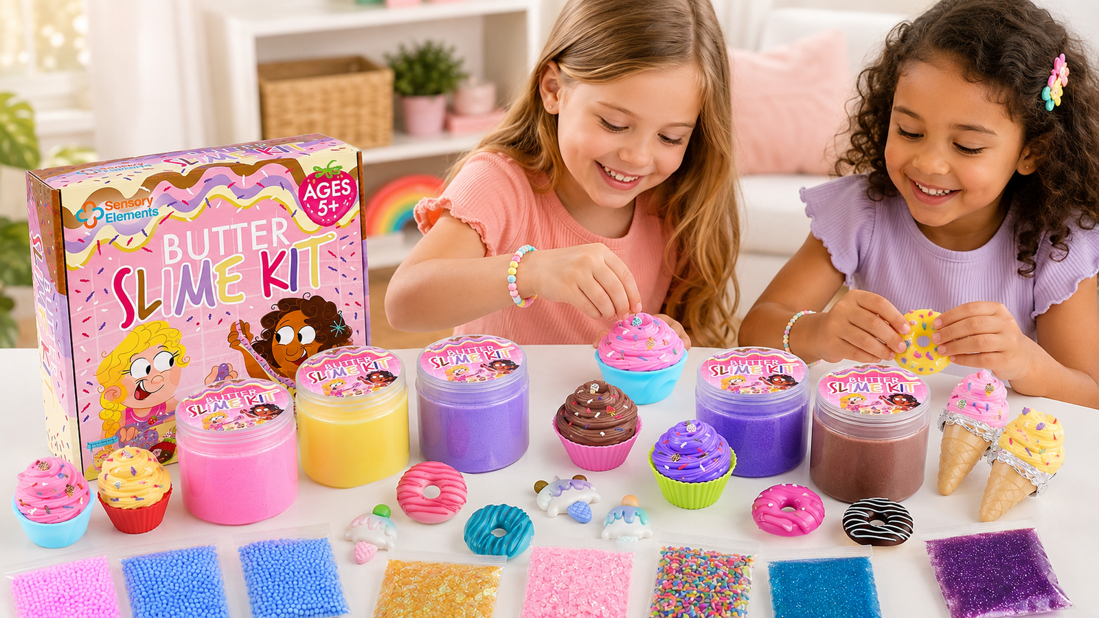 Butter Slime Kit pentru copii: o jucărie senzorială colorată, creativă și distractivă
