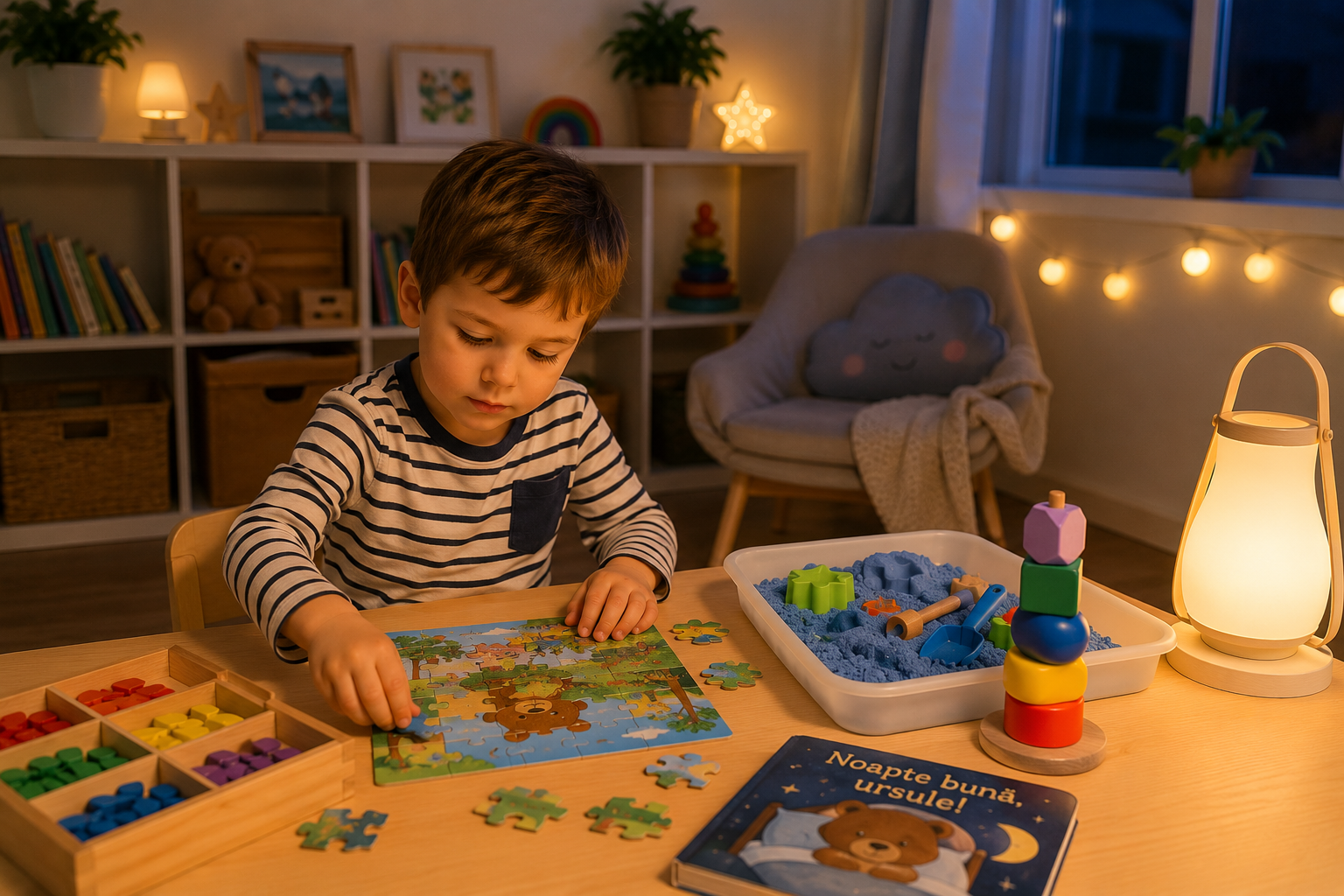 Ce jocuri educative sunt potrivite pentru rutina de seară după grădiniță?