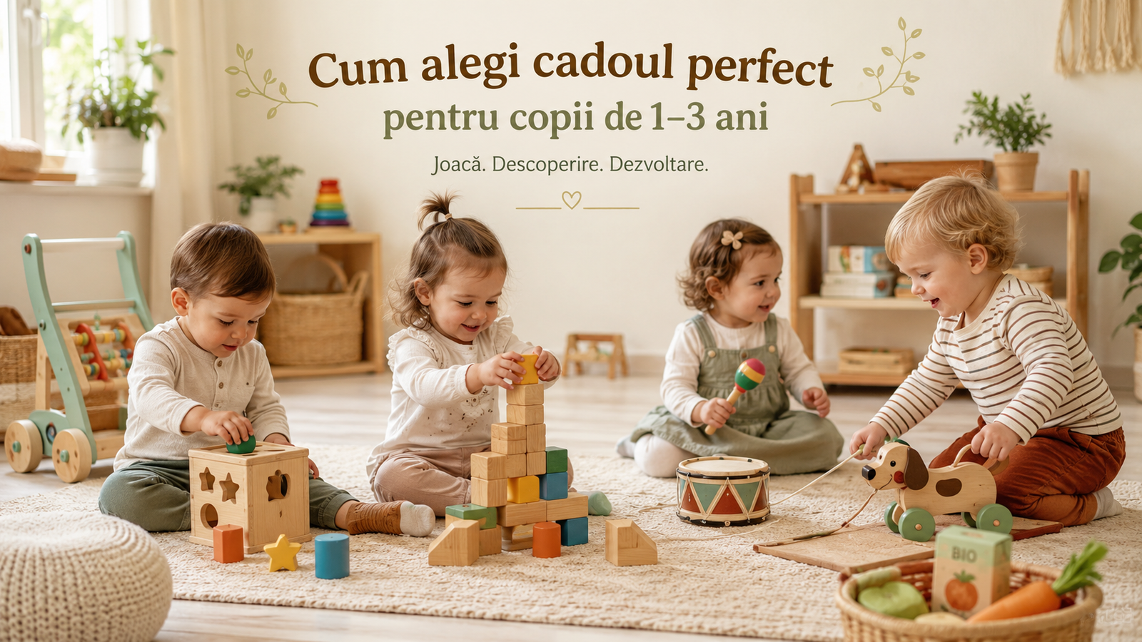 Cum să Alegi Cadoul Perfect pentru Copiii de 1-3 Ani: Idei Educative și Sigure