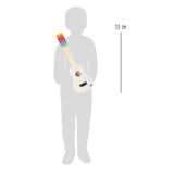 Chitară "Sound" – Instrument Muzical din Lemn pentru Copii, Dimensiune Prietenoasă, Corzi Color-Coded, Ușoară și Colorată