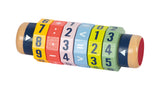 Calculator Rulant 1x1 "Educate" – Cilindru Matematic din Lemn cu 6 Piese Rotative, Adunare, Scădere, Înmulțire și Împărțire