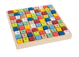 Sudoku Colorat "Educate" – Joc Educativ din Lemn pentru Toate Vârstele, Piese Colorate cu Numere, Dezvoltă Logica și Concentrarea