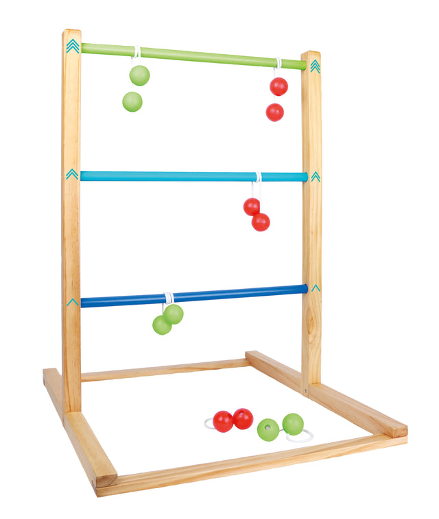 Joc de Aruncare Ladder Golf "Active" FSC 100% Small Foot – Set Outdoor Robust din Lemn Certificat, Distanță Ajustabilă, Pentr