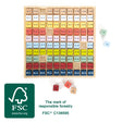 Tablă Adunări "Educate" FSC 100% Small Foot – Joc Matematic din Lemn Certificat pentru Adunări până la 20, Cuburi cu Probleme