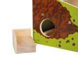 Set Minigolf Cârtiță pentru Copii – Joc din Lemn cu Mecanism de Apariție, 2 Crose de Dimensiuni Copii, 2 Bile și Rampă