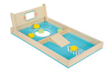 Joc Cornhole și Sling Puck "Active" – Joc 2-în-1 din Lemn cu Tablă Dublă Față, Accesorii Incluse, Potrivit pentru Toate Vârstele