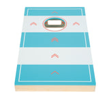 Joc Cornhole și Sling Puck "Active" – Joc 2-în-1 din Lemn cu Tablă Dublă Față, Accesorii Incluse, Potrivit pentru Toate Vârstele