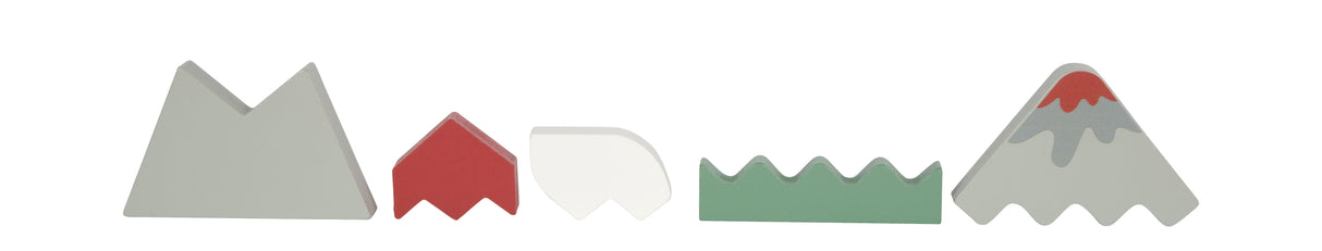 Cuburi de Construcție "Dino" FSC 100% – Set 50 Piese din Lemn Certificat, 6 Figurine Dinozauri T-Rex, Stegozaur, Triceratops