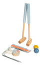 Joc Croquet "Garden Buddies" Small Foot – Set din Lemn pentru Copii cu Animale Prietenoase, Dificultate Ajustabilă, Sacoșă Tr