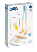 Joc Croquet "Garden Buddies" – Set din Lemn pentru Copii cu Animale Prietenoase, Dificultate Ajustabilă, Sacoșă Transport, Clasic de Grădină
