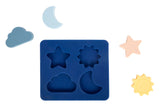 Puzzle din Silicon – Jucărie Educativă Moale, Fără BPA, cu Soare, Lună, Stea și Nor, Dezvoltă Motricitatea, Ideal pentru Călătorii