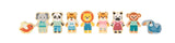 Cuburi de Construcție "Jungle Friends" FSC 100% – Set 50 Piese din Lemn Certificat, cu Figurine de Animale și Păsări, Design Modern