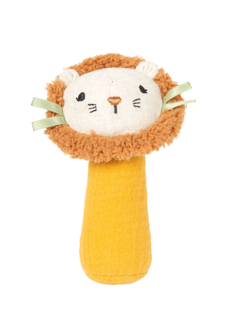 Zornăitoare Textilă Little Lion Small Foot – Jucărie Mini pentru Bebeluși cu Mâner Moale și Sunet Discret, Perfectă pentru Mâ