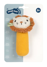 Zornăitoare Textilă Little Lion – Jucărie Mini pentru Bebeluși cu Mâner Moale și Sunet Discret, Perfectă pentru Mânuțele Mici