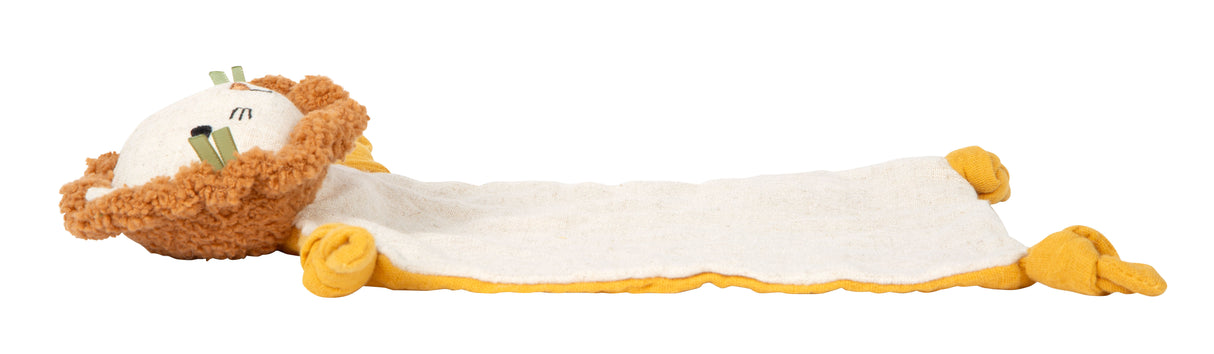 Păturică Doudou Little Lion – Consolator Moale pentru Bebeluși din Muslin, 28 x 18 cm, Jucărie Senzorială cu Pui de Leu pentru Somn și Liniște