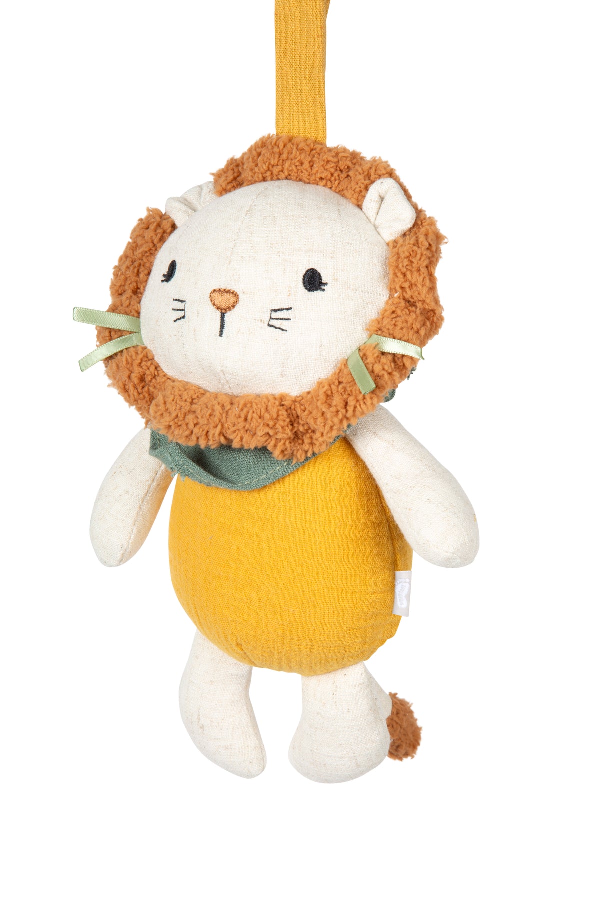 Cutiuță Muzicală pentru Bebeluși Little Lion – Jucărie din Textil Moale cu Melodie Calmantă și Buclă pentru Agățare, Ideală pentru Somn