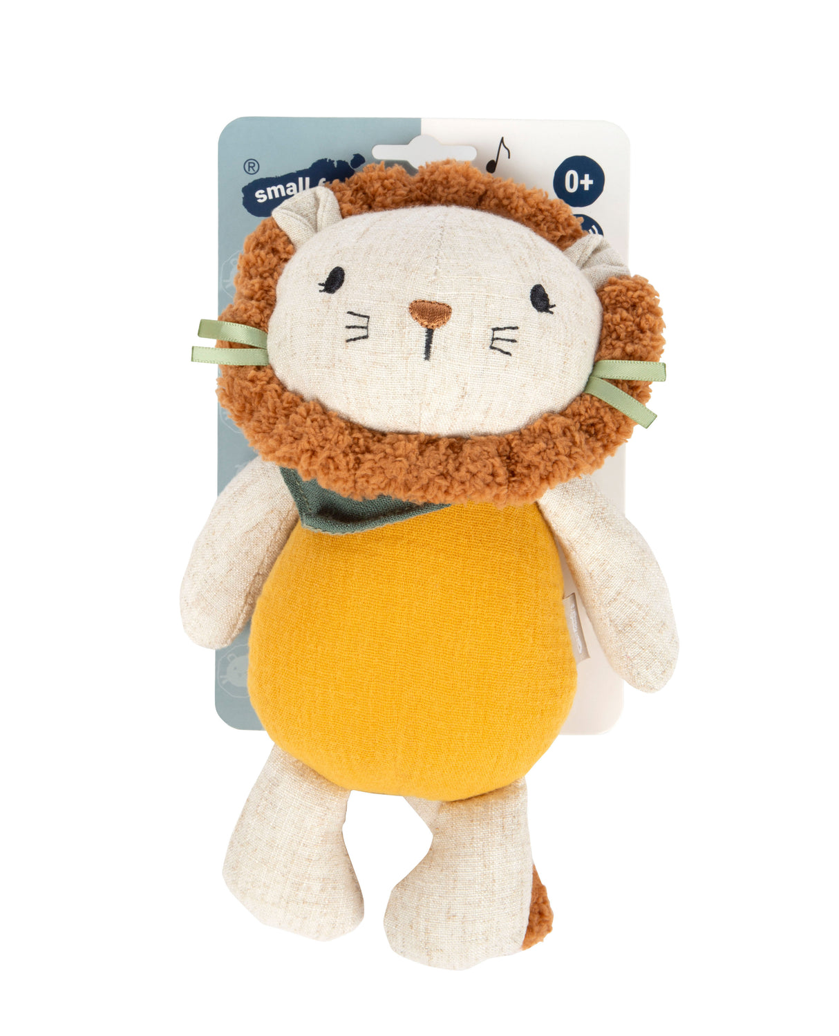 Cutiuță Muzicală pentru Bebeluși Little Lion – Jucărie din Textil Moale cu Melodie Calmantă și Buclă pentru Agățare, Ideală pentru Somn