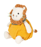 Jucărie de Pluș Little Lion – Pui de Leu Moale din Muslin pentru Bebeluși, Companion de Somn și Senzorial, Dimensiuni 17 x 9,5 x 22 cm