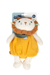 Jucărie de Pluș Little Lion – Pui de Leu Moale din Muslin pentru Bebeluși, Companion de Somn și Senzorial, Dimensiuni 17 x 9,5 x 22 cm