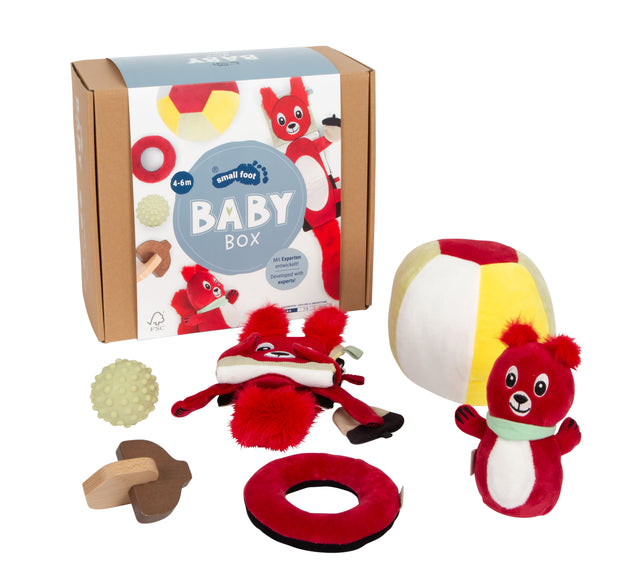 Set jucării bebeluși 4–6 luni Baby Box Small Foot