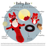 Prezentarea celor șase jucării Baby Box 4–6 luni