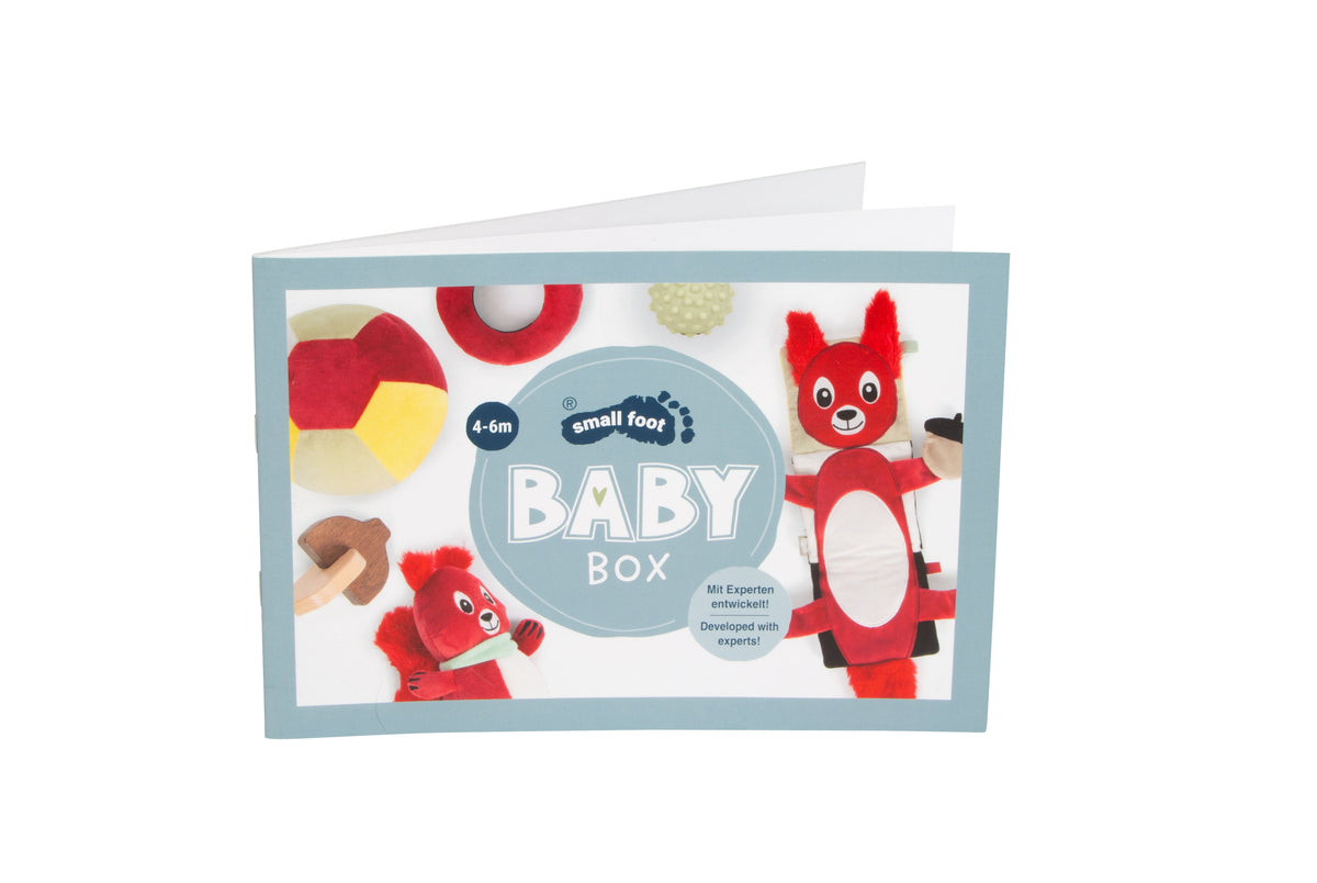 Broșura cu idei de joacă Baby Box 4–6 luni