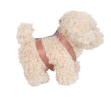 Cățeluș de Pluș cu Geantă Roz și Set de Îngrijire – Set de Joc de Rol cu Cățel Moale, Ham Detașabil, Bol, Pieptene și Accesorii de Veterinar, pentru Copii 2+