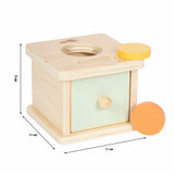 Dimensiunile cutiei Montessori cu sertar