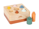 Cilindri Montessori, cu două piese lângă suport