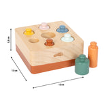 Dimensiunile bazei jocului cu cilindri Montessori