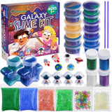 Galaxy Slime Kit pentru Băieți și Fetițe – Slime în Culori Galactice, cu Stele Fosforescente și Accesorii Diverse