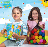 Reusable Water Balls Splash & Fun Set - Set Complet cu 52 de Bile Colorate din Bumbac Reutilizabile, Perfect pentru Joaca de Vară în Apă, Piscină sau Curte