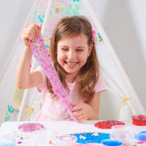 Princess Slime Kit pentru Fetițe – Slime Colorat pe Bază de Apă, cu Pudră Fosforescentă, și Accesorii Diverse