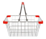 Coș de Cumpărături din Metal – Accesoriu pentru Magazinul de Joacă, Include Miniaturi de Produse și Alimente, Robust și Autentic