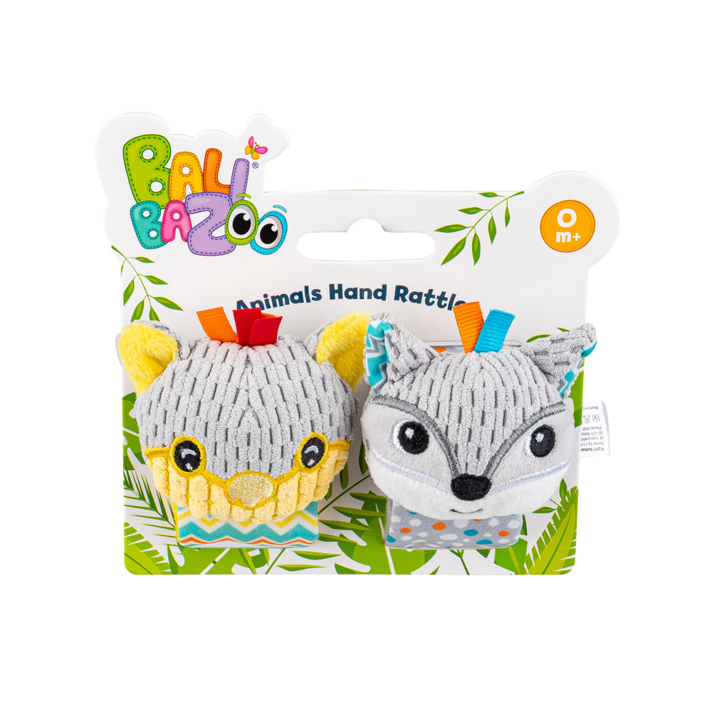 Zornăitoare pentru Încheietură Koala și Raton – Set 2 Brățări Moi cu Prindere Velcro, Etichete Texturate și Materiale Variate, pentru Bebeluși 0+