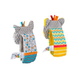 Zornăitoare pentru Încheietură Koala și Raton – Set 2 Brățări Moi cu Prindere Velcro, Etichete Texturate și Materiale Variate, pentru Bebeluși 0+